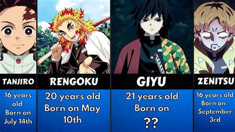 Demon Slayer Characters: Ages, Birthdays, And Heights